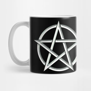 White Pentagram Mug